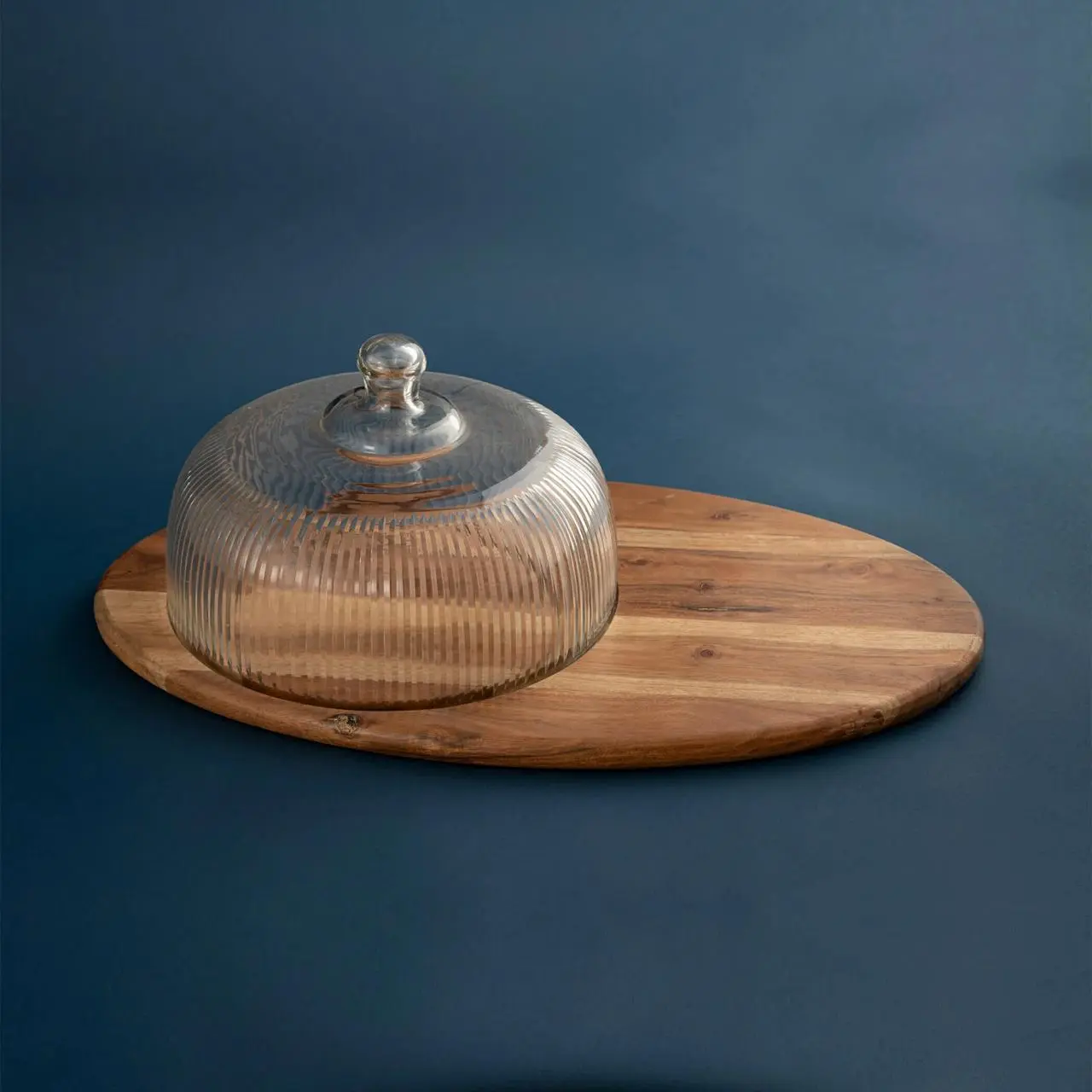 Glass Cheese Dome Server — Handcrafted Export Product by NXTGENEXPORTS, Moradabad